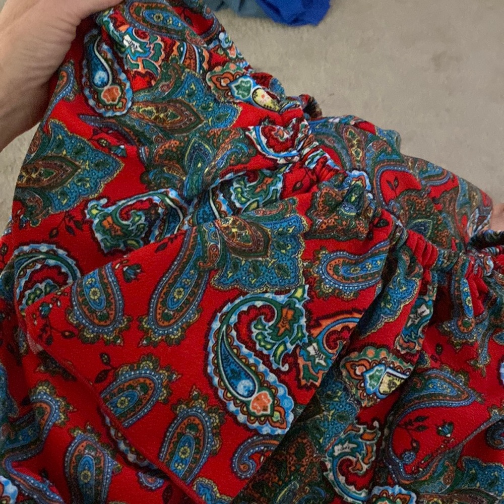 Lularoe CiCi dress beautiful red paisley